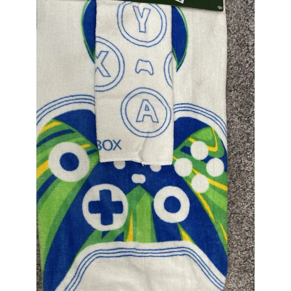 XBox Kids Cotton 2 Piece Bath Towel and Washcloth Set Multicolor New With Tags
